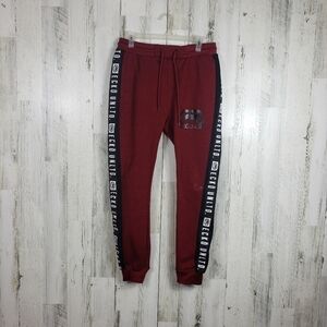 Mens ecko unlimited red black joggers size small